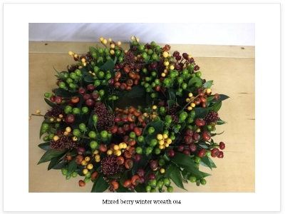 Mixed Berry Winter Wreath