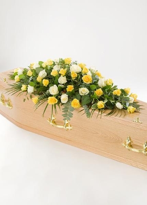 Casket Spray Double Ended roses