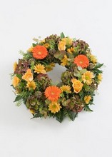 Wreath Mixed orange, golds