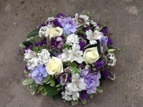 Purple and blue posy