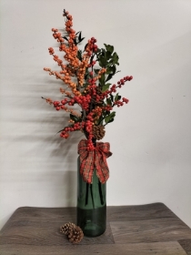 Bottle of berries