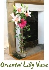 Oriental Lilly Vase